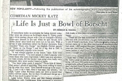 0021NC_Profile of M.Katz_Life is Just a Bowl of Borscht by Jordan Young, 12_30_77 in LA Times. Maybe related to NC21 and NC17_Clippings